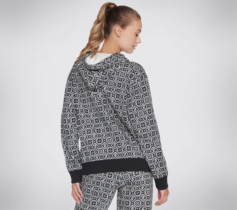 Dámské Topy Skechers Diamond Legacy Hoodie Černé Bílé | CZ.WHD68 BKW